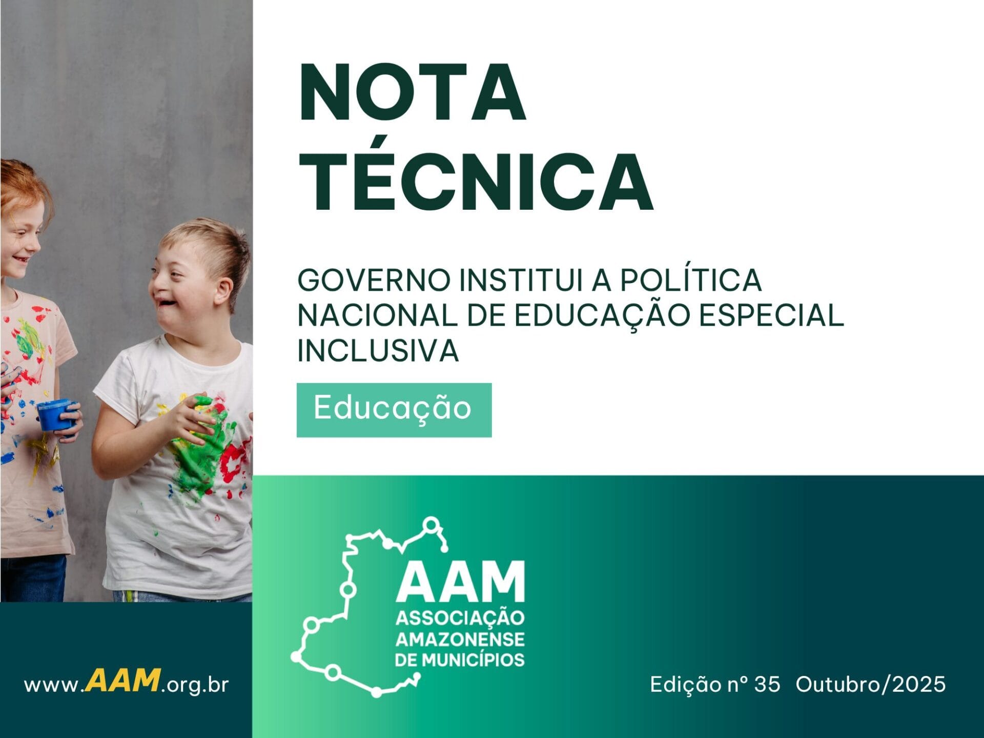 NOTA TÉCNICA - 035 - GOVERNO INSTITUI A POLÍTICA NACIONAL DE EDUCAÇÃO ESPECIAL INCLUSIVA