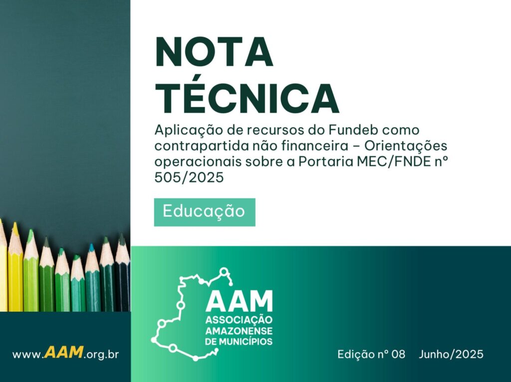 NOTA TÉCNICA 008 - Aplicação de recursos do Fundeb como contrapartida não financeira