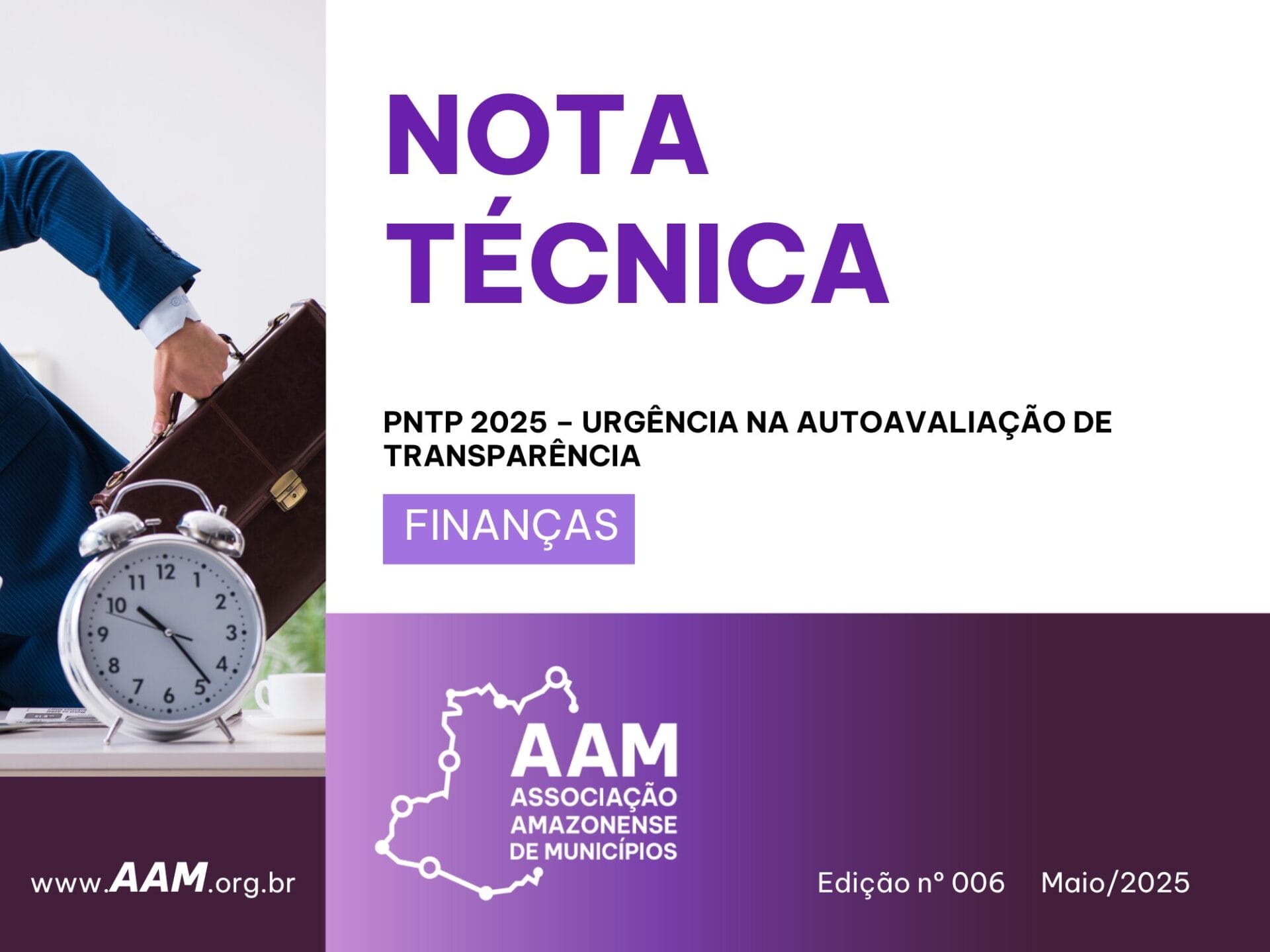 NOTA TÉCNICA - 006 - PNTP 2025 – URGÊNCIA NA AUTOAVALIAÇÃO DE TRANSPARÊNCIA