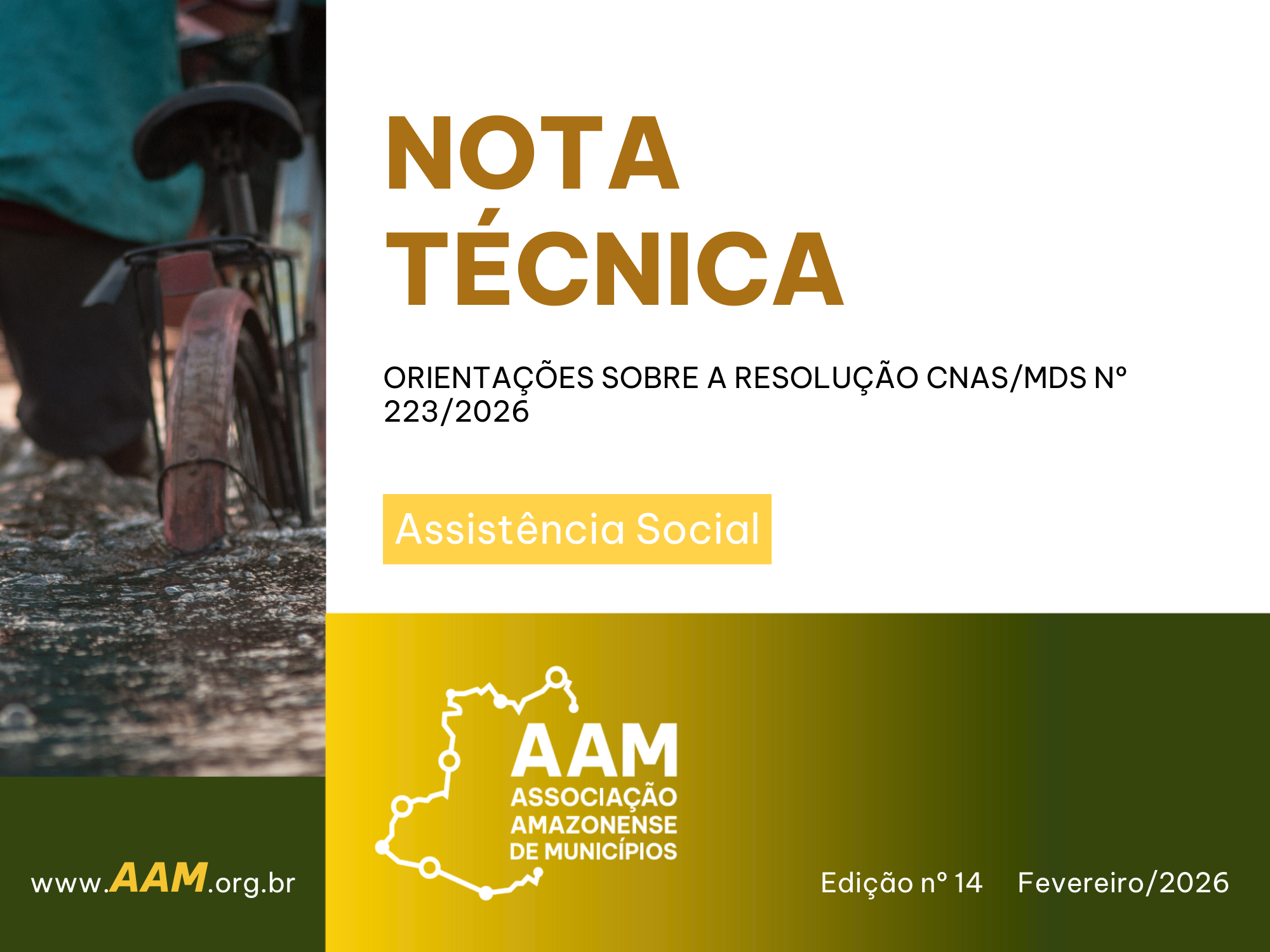 NOTA TÉCNICA - 14 - 2026 - ORIENTAÇÕES SOBRE A RESOLUÇÃO CNAS/MDS Nº 223/2026, QUE DISPÕE SOBRE OS PARÂMETROS PARA O COFINANCIAMENTO FEDERAL DO SERVIÇO DE PROTEÇÃO EM SITUAÇÕES DE CALAMIDADES PÚBLICAS E EMERGÊNCIAS NO ÂMBITO DO SISTEMA ÚNICO DE ASSISTÊNCIA SOCIAL – SUAS